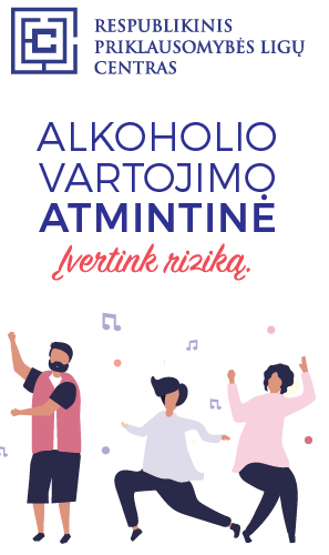 Alkoholio vartojimo atmintinė. Įvertink riziką.